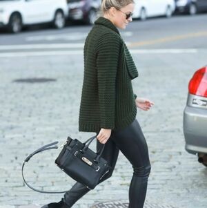 Coach Black Swagger 27 Pebbled Leather Satchel with Gold-Tone Hardware